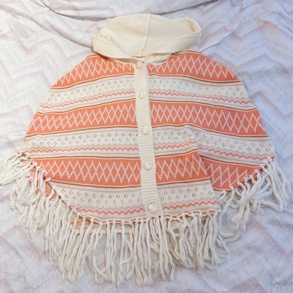 Liz Lisa | Orange-Pink Poncho